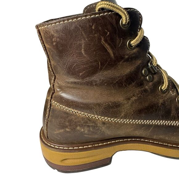 Women's Timberland Pro Alloy Toe Brown Work Boot A1 KJR Size 6.5 - Picture 9 of 16